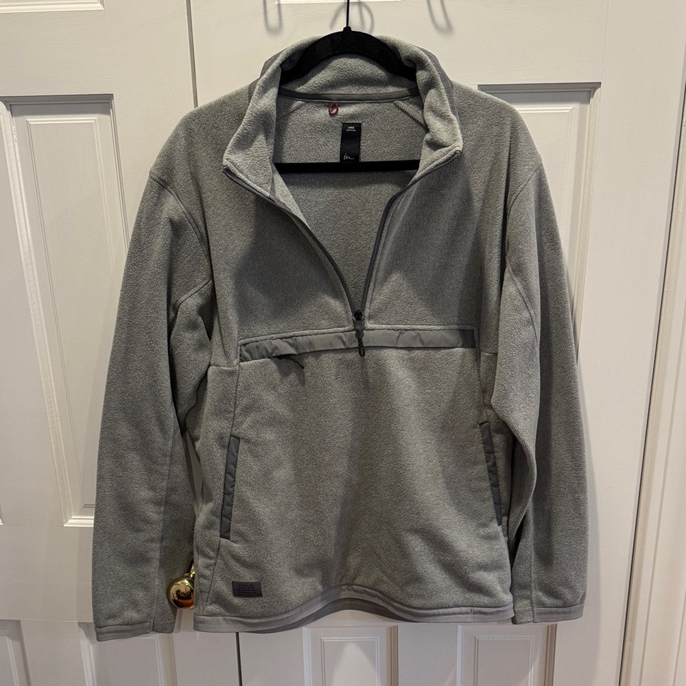 IMPERIAL MOTION IM - Onward Polar Pullover Fleece Men's Grey Large Quarter Zip